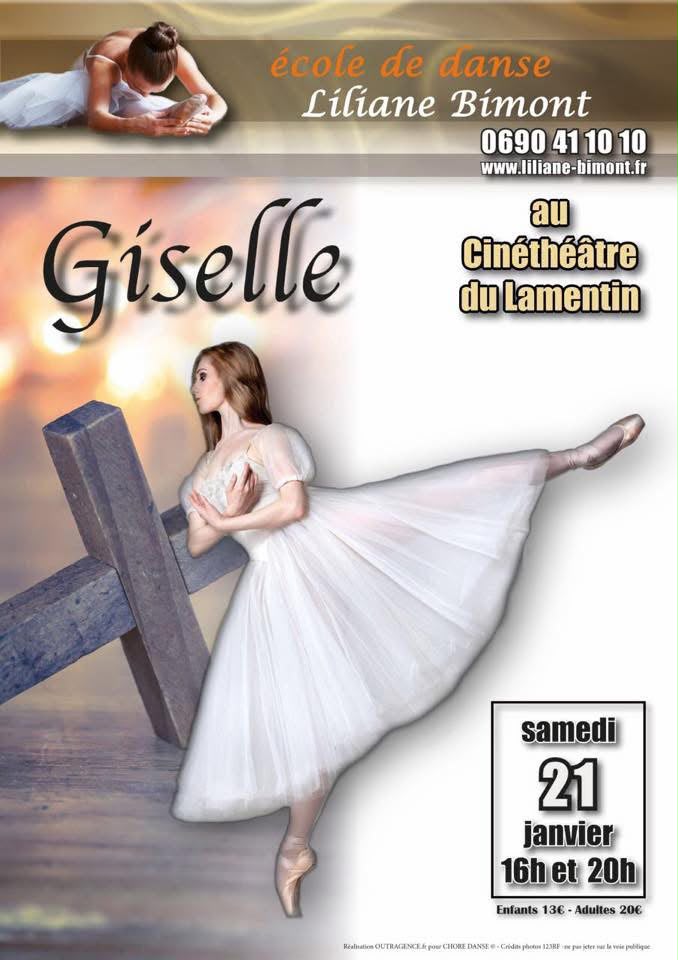 Affiche du ballet Giselle, 21 janvier 2017