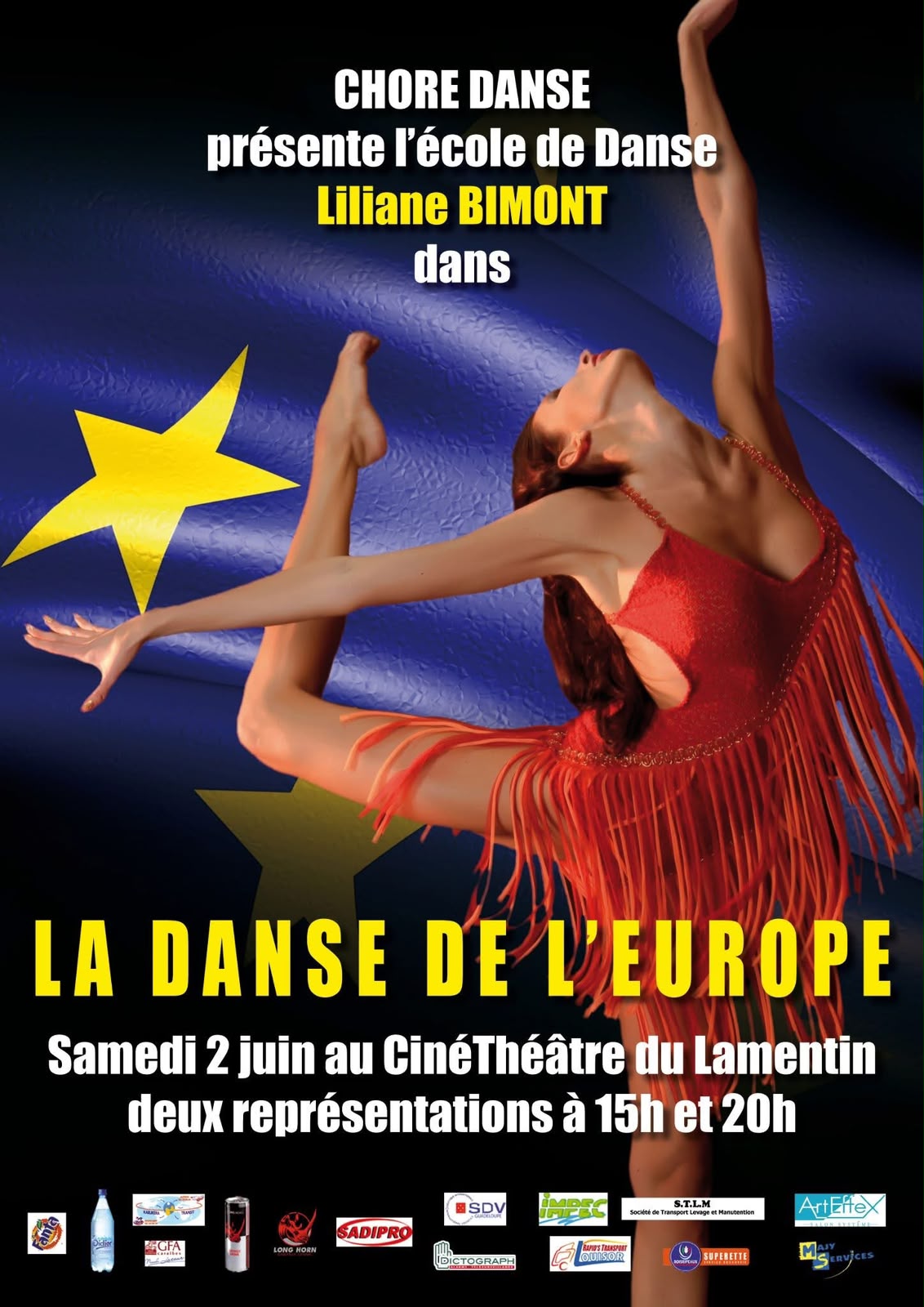 Affiche du spectacle La danse de l'Europe, 2 juin 2012