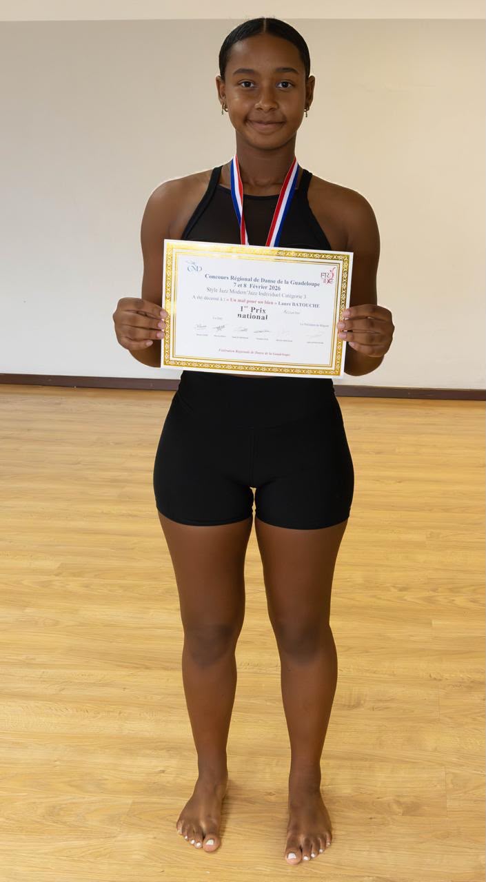 Concours 2026, Laure Batouche, 1er prix national en Modern'Jazz reclassé en PAA