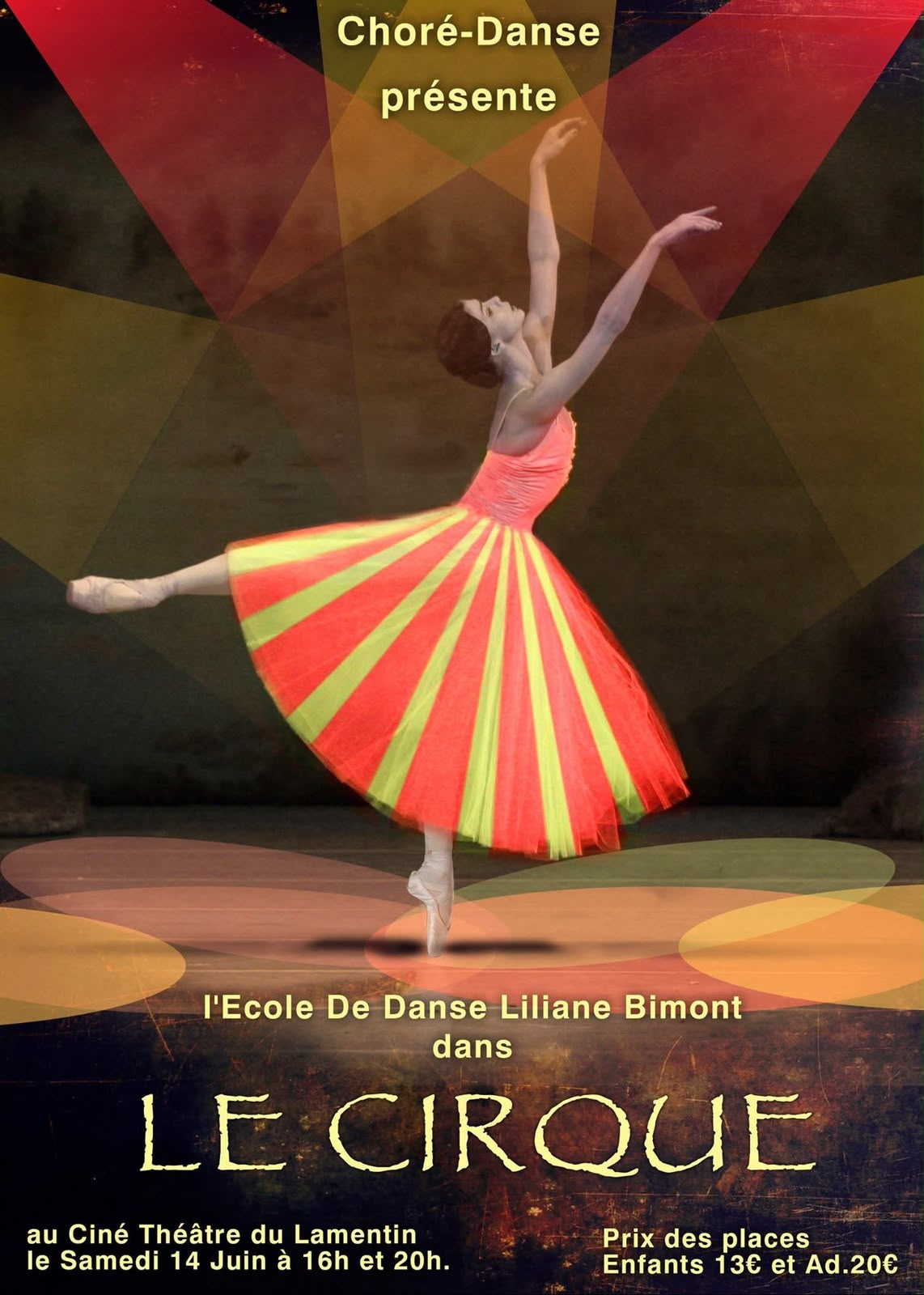 Affiche du spectacle Le cirque, 14 juin 2014