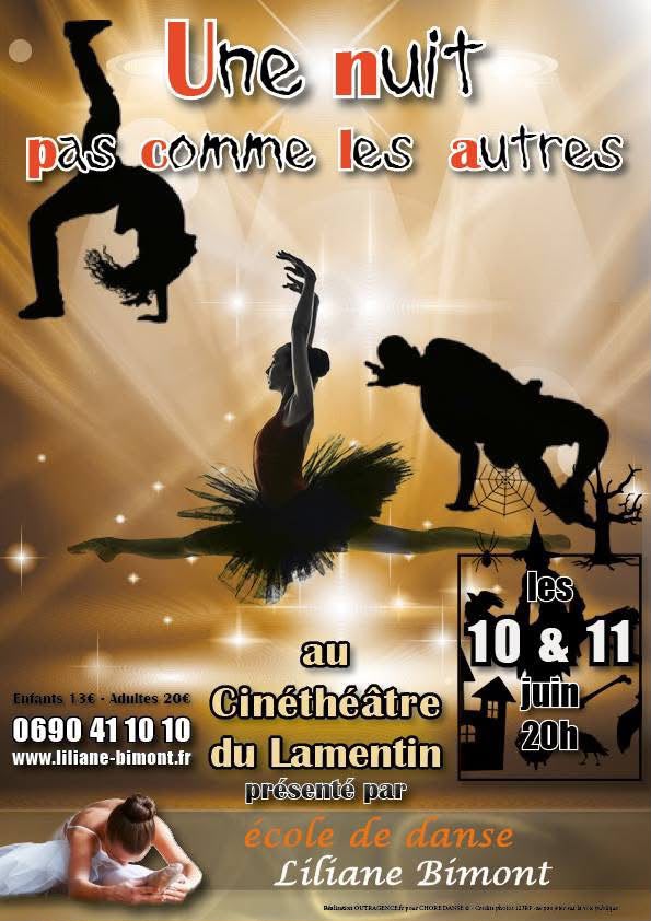 Affiche du spectacle Une nuit pas comme les autres, juin 2016